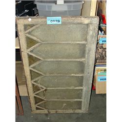 Vintage glass window