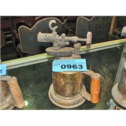 Vintage brass blow torch