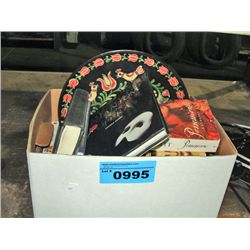 Box of assorted books
