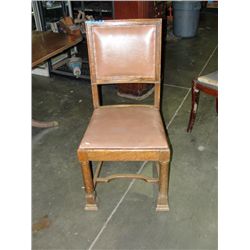 Turn of the last century oak dining room side char