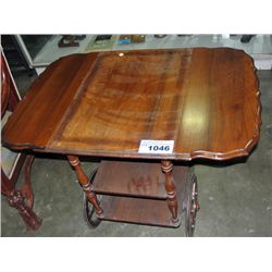 Maple drop side tea wagon
