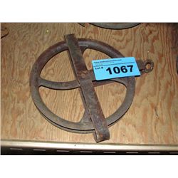 Early 1900s steel pulley