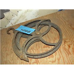 Early 1900s steel pulley