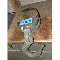 Vintage wooden block and hook