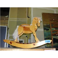 Wooden rocking horse