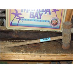 Primative wooden mallet