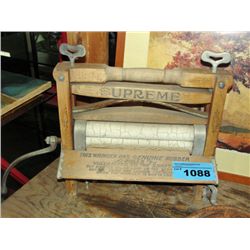 Turn of the last century washing machine ringer