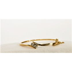 14Kt Gold 13.1g Ladies bracelet Half Carat