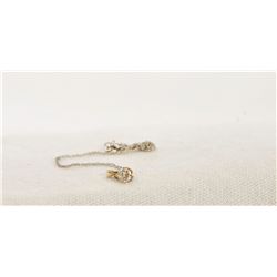 14Kt Gold .33 Diamond Solitaire Pendant
