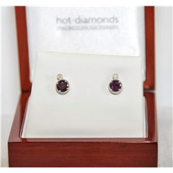 Ruby & Diamond earrings