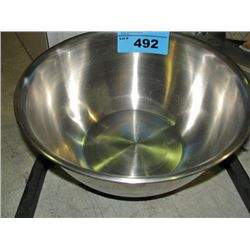 One new large sized stainless steel mixing bowl