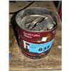 Image 1 : Coffee tin filled with steel hooks and hackels
