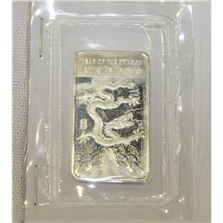 2012 Year of the Dragon .999 Silver bar