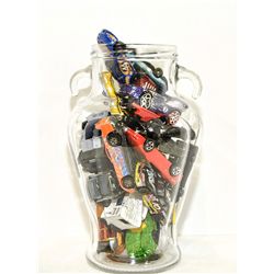 Hotwheels & Matchbox Car Collection in jar