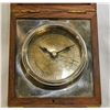 Image 2 : Brass and wood dove tailed box with clock