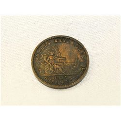 Quebec 1852 one penny bank token collectors coin