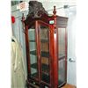 Image 1 : Solid mahogany display cabinet