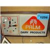 Image 1 : Palm dairy products lighted advertisment clock