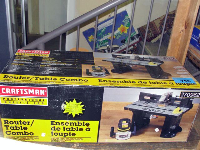 Craftsman Pro Router Table Craftsman professional router and table combo