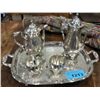 Image 1 : 6pc silver plated tea set