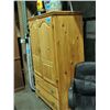 Image 1 : Solid pine armoire dresser