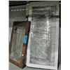 Image 1 : Lot of 3 early 1900s leaded glass windows