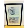 Image 2 : Pablo Picasso, Study 26 and 27 for "Guernica", Framed