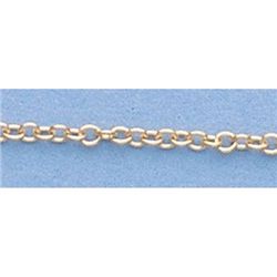 Pure Gold 16" 14k Gold-Yellow 1.5mm Oval Link Chain