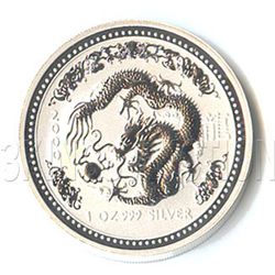 Australian Lunar Silver 1 oz Silver 2000 Dragon