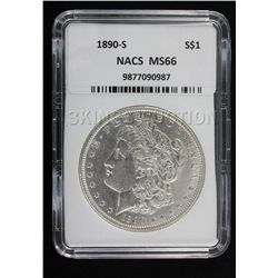1890-S Morgan NACS MS66