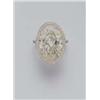 Image 1 : A DIAMOND RING the oval-shaped diamond weighi