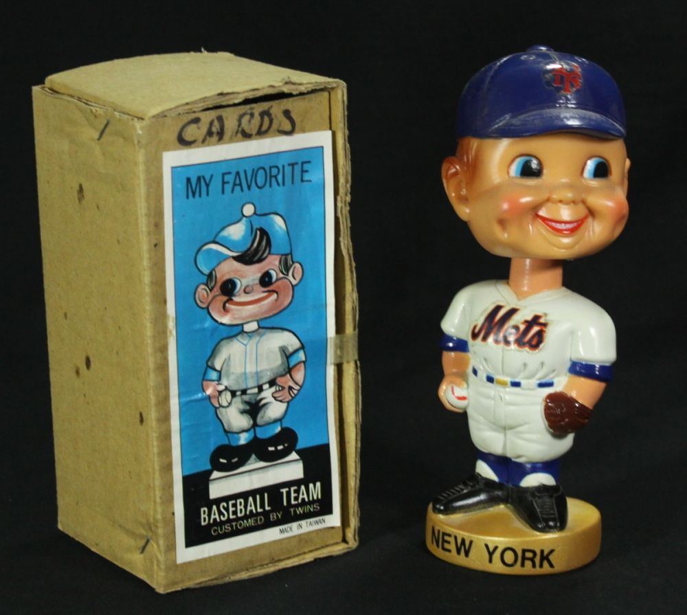 1970's New York Mets Vintage Bobblehead Nodder with Original Box