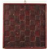 Image 1 : Red Painted Checker Board