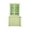 Image 1 : Green Painted Two Piece Cupboard