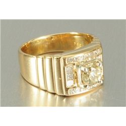 18kt Yellow Gold Diamond Ring