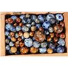 Image 2 : Bennington Shooter Marbles In Tramp Art Box