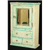 Image 2 : Painted Hanging Cupboard With Mirror