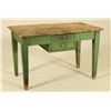 Image 1 : Green Painted Two Drawer Table