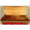 Image 2 : Red and Green Painted 10 Drawer Chest