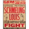Image 1 : Joe Louis Vs Max Schmeling Boxing Poster