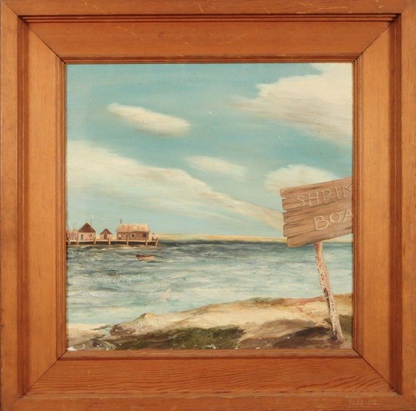 Galveston Texas Oil Painting by W J Houston