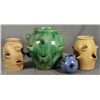 Image 1 : Collection of 4 Texas Pottery Strawberry Pots