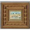 Image 1 : Texas Landscape Watercolor In Tramp Art Frame