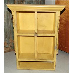 Small Yellow Painted Hanging Cubby Shelf