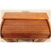 Image 9 : Tiger Oak Roll Top Desk & Chair