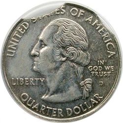 2000-D Virginia Quarter PCGS  AU58 Error*