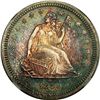 Image 1 : "Toned" 1859 Seated Quarter NGC MS65