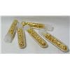 Image 1 : 5 Large Vials of Gold Flakes