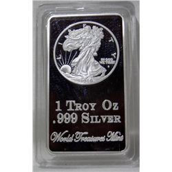 1 Troy Ounce .999 Silver Clad Bar