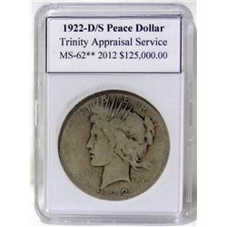 1922-D/S Peace Silver Dollar TAS MS-62**